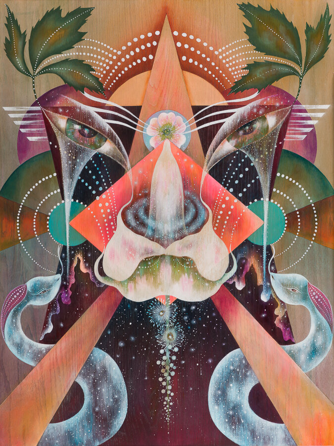 The Death Card — botanical tarot painting